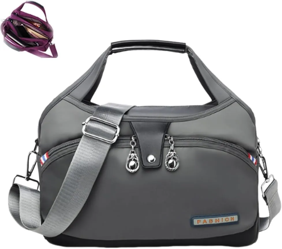 Blaciokamith Soft Side Lightweight Underseat Tote Bag, Simple Waterproof Multi-pocket Lightweight Underseat Tote Bag