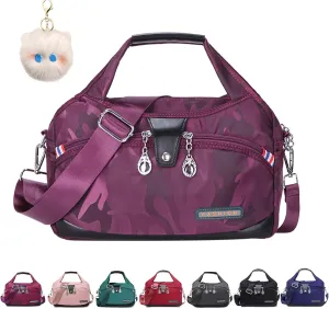 Blaciokamith Tote Bag, Blaciokamith Soft Side Lightweight Underseat Tote Bag, Fashionable Simple Messenger Bag, for Womens