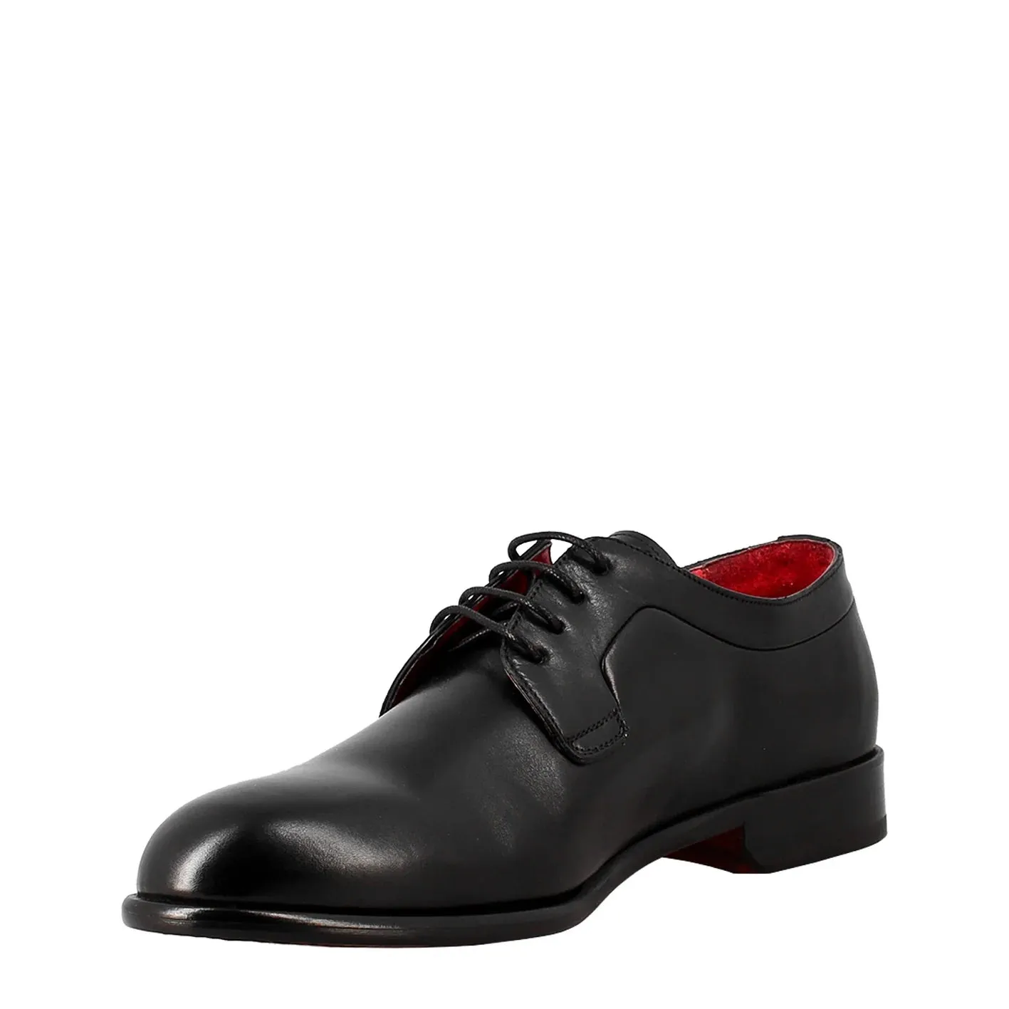 Black Derby in Smooth Leather