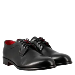 Black Derby in Smooth Leather