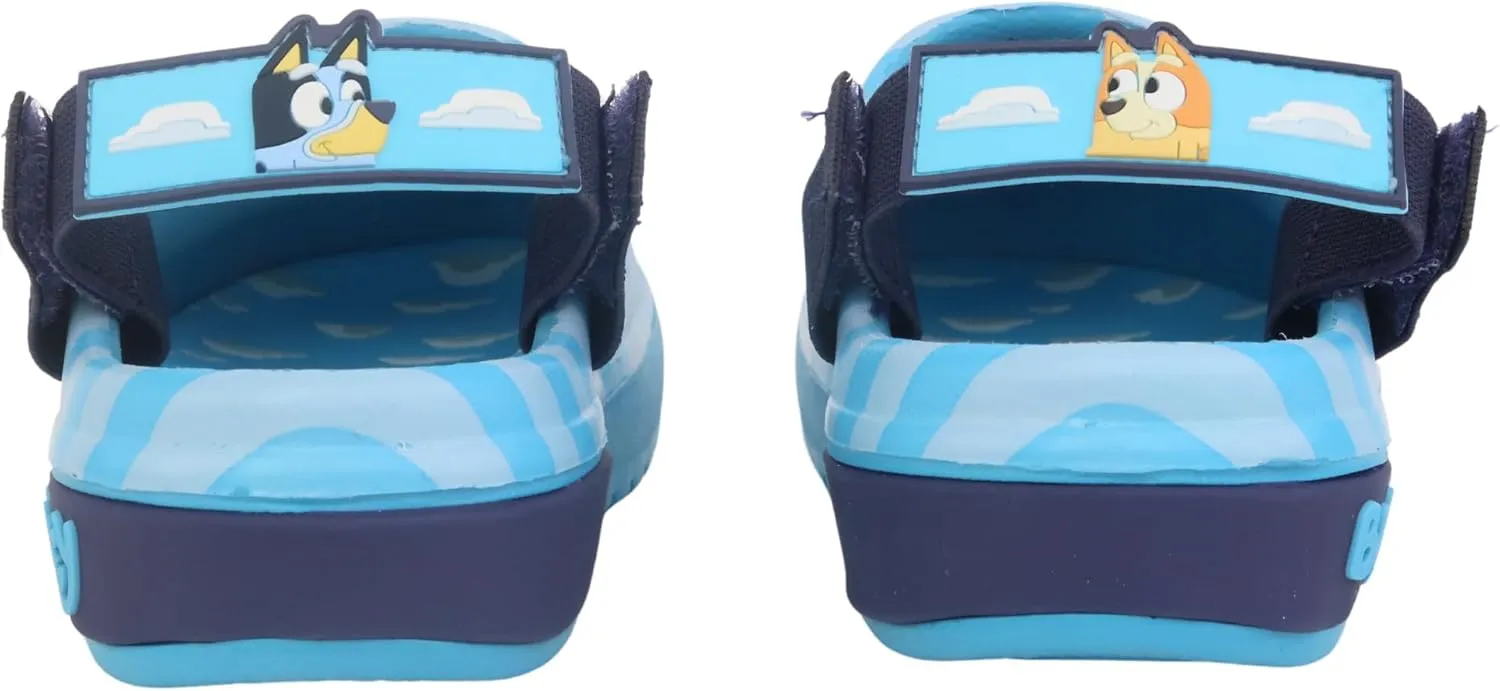 Bluey Boys & Girls Clogs Kids Slip On Beach Water Shoes with Adjustable Strap