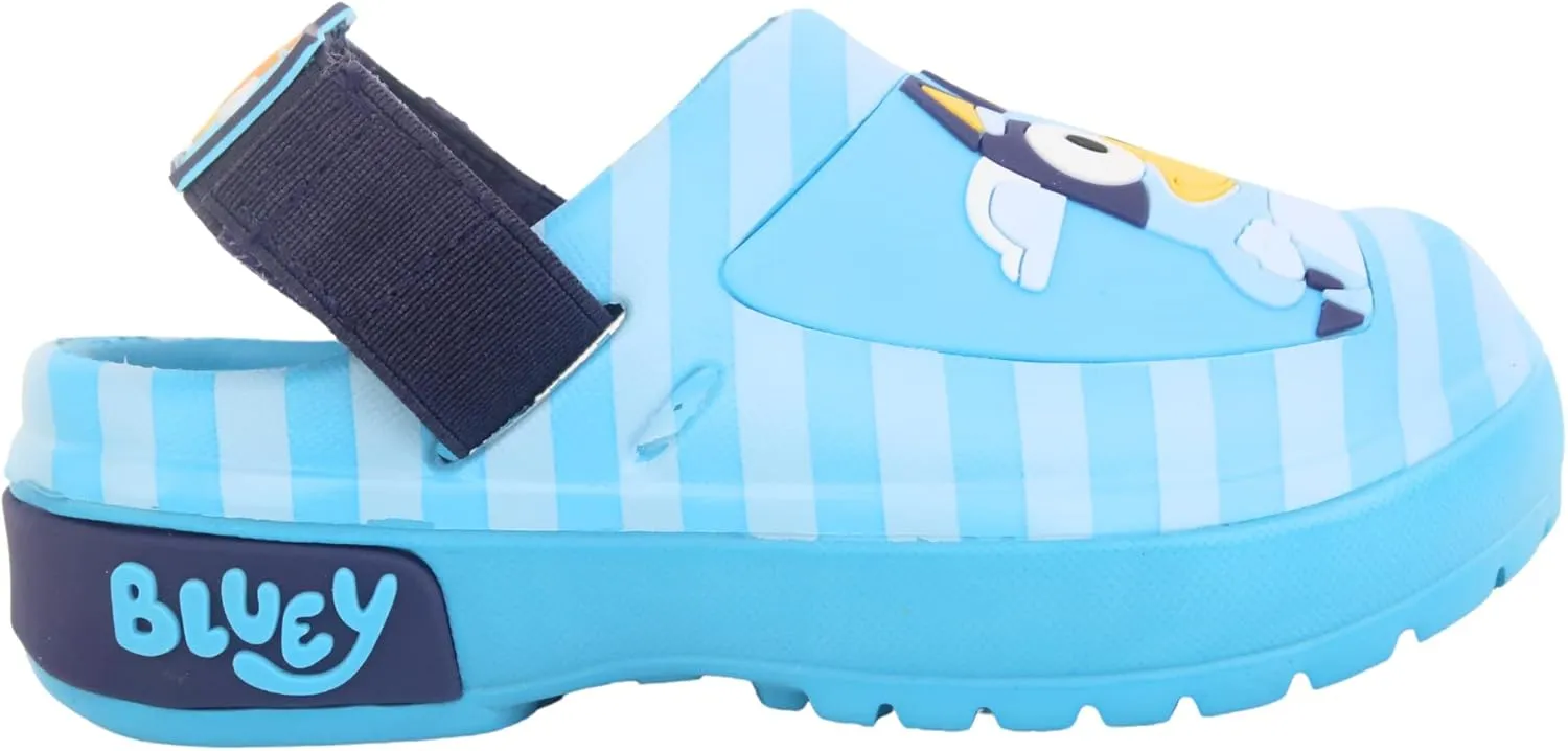 Bluey Boys & Girls Clogs Kids Slip On Beach Water Shoes with Adjustable Strap