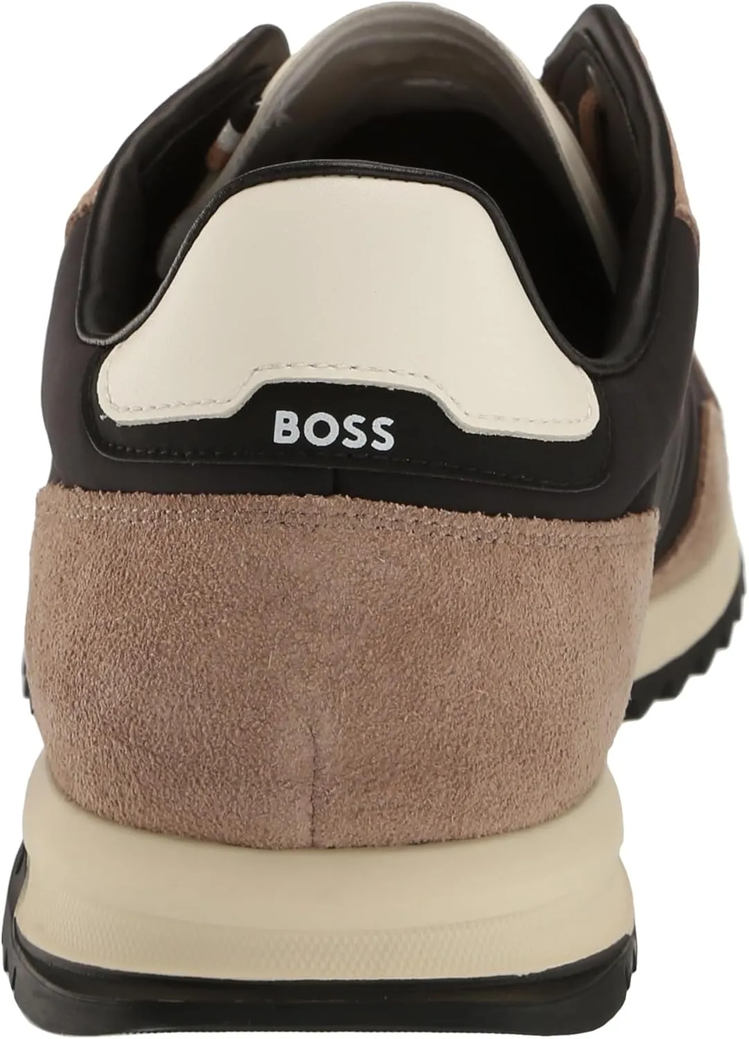 BOSS Men's Zayn Low Profile Suede Leather Two Tone Sneaker