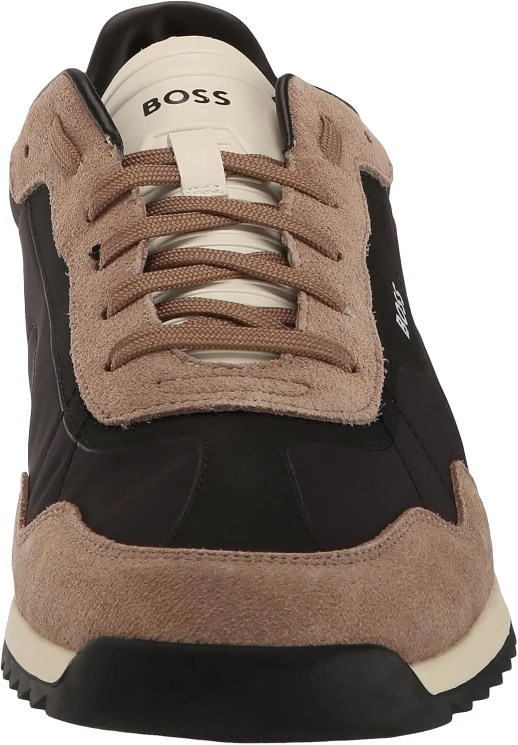 BOSS Men's Zayn Low Profile Suede Leather Two Tone Sneaker