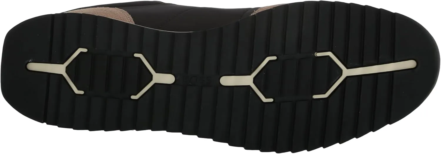 BOSS Men's Zayn Low Profile Suede Leather Two Tone Sneaker