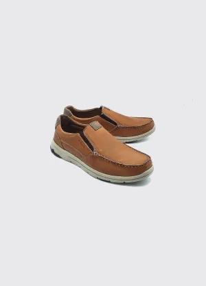 Boston Slip on Moccasin - Brown