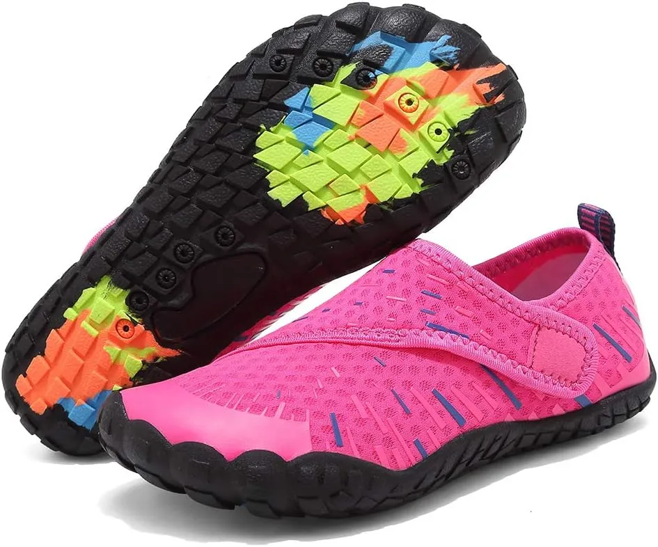 Boys & Girls Water Shoes Lightweight Comfort Sole Easy Walking Athletic Slip on Aqua Sock(Toddler/Little Kid/Big Kid)