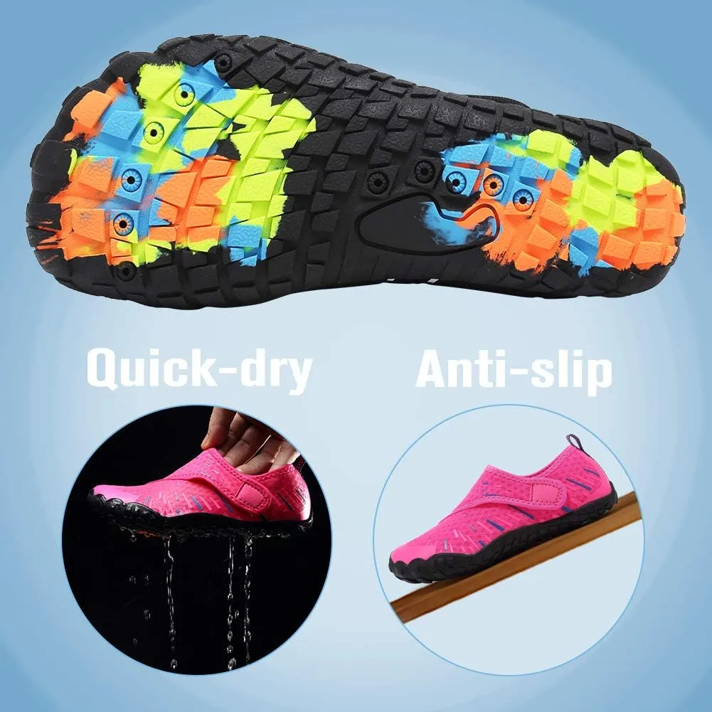 Boys & Girls Water Shoes Lightweight Comfort Sole Easy Walking Athletic Slip on Aqua Sock(Toddler/Little Kid/Big Kid)