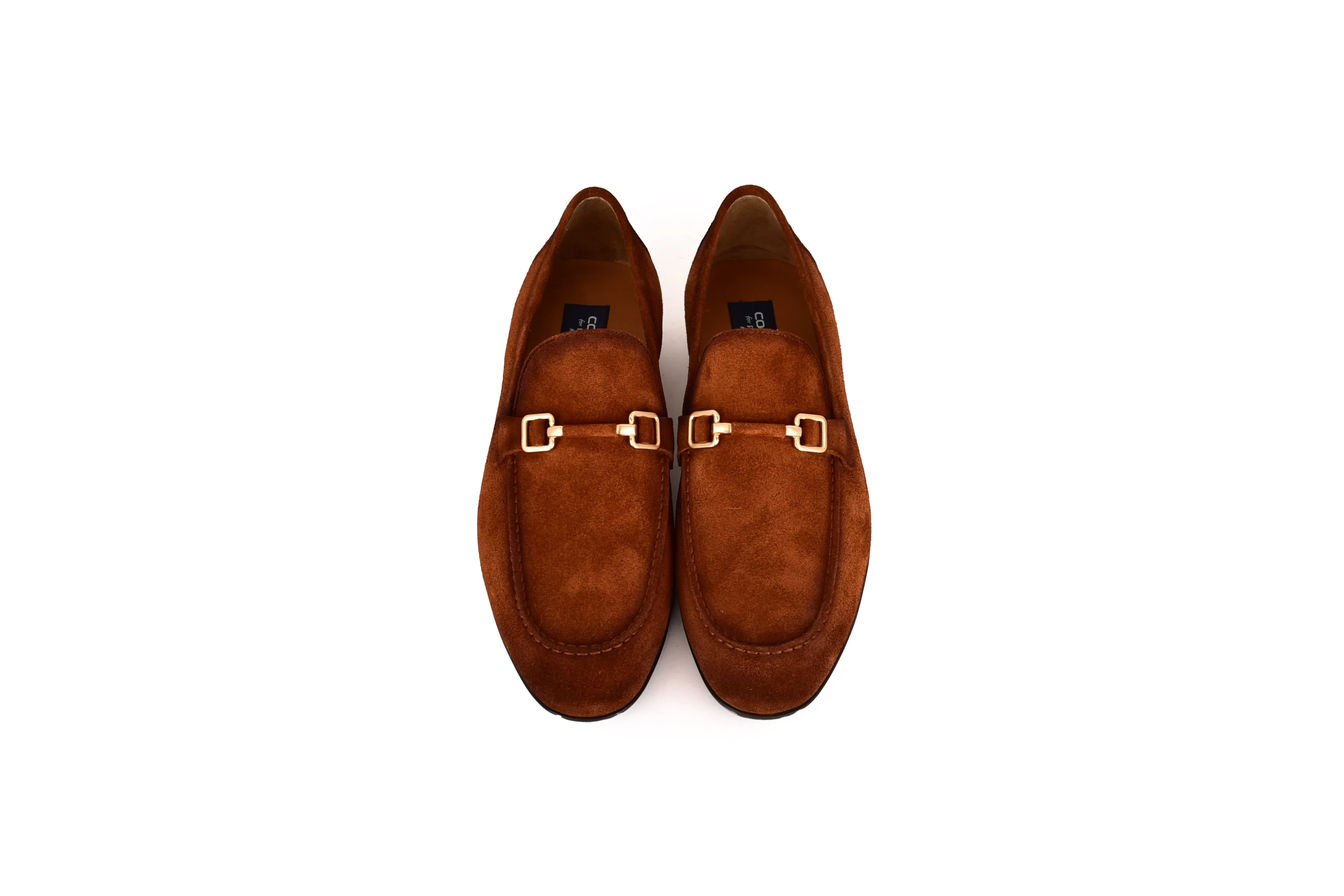 C000204- 7373S soft Suede Buckle Loafer-Tan