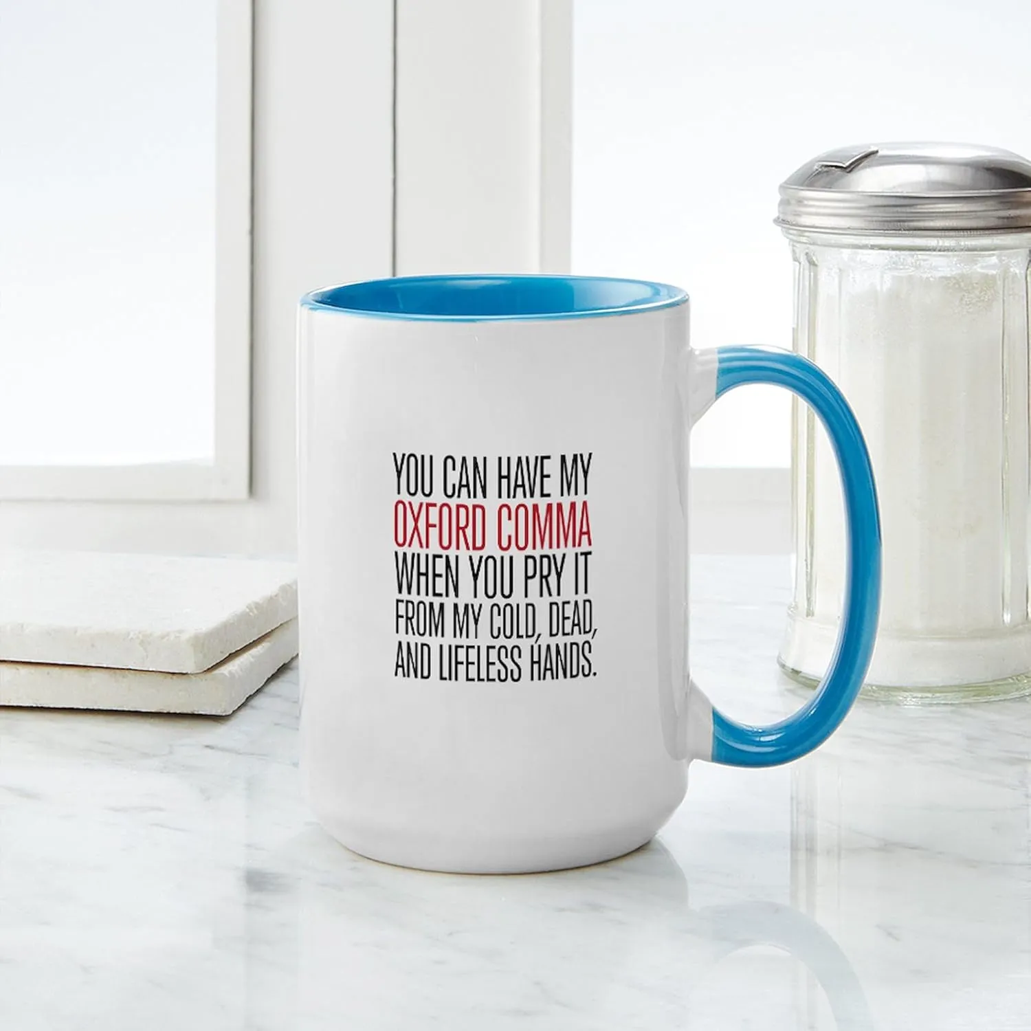 CafePress Oxford Comma Mugs 15 oz (444 ml) Ceramic Coffee Mug