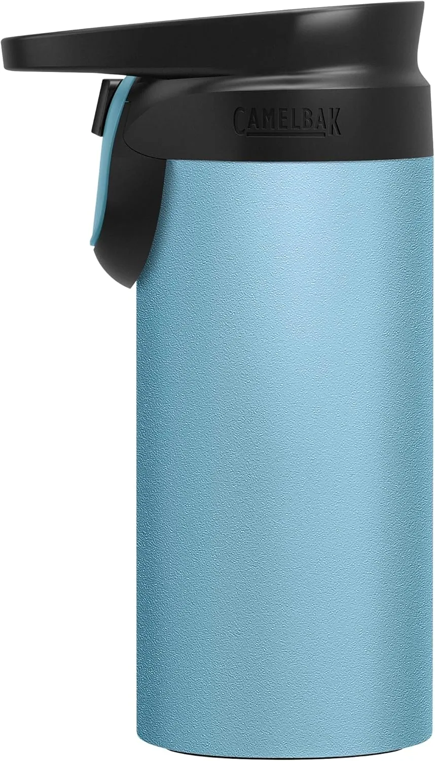 CamelBak Forge Flow Coffee & Travel Mug, Insulated Stainless Steel - Non-Slip Silicon Base - Easy One-Handed Operation - 12oz, Dusk Blue