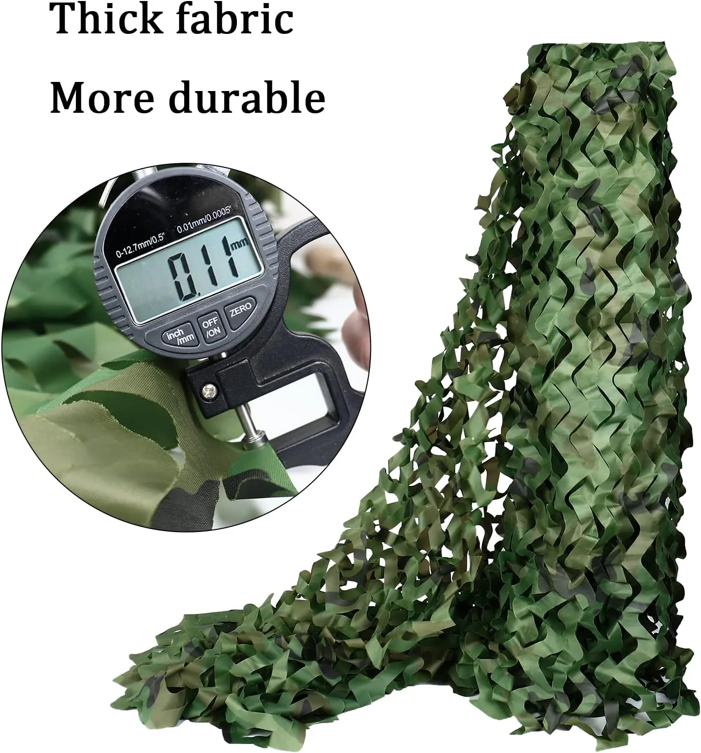 Camo Netting, Bulk Roll Camouflage Netting Woodland, Military Hunting Free Cutting for Hunting Blind Sunshade Shooting Theme Party Decoration