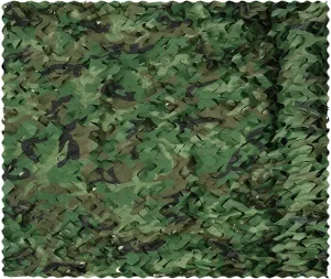 Camo Netting, Bulk Roll Camouflage Netting Woodland, Military Hunting Free Cutting for Hunting Blind Sunshade Shooting Theme Party Decoration