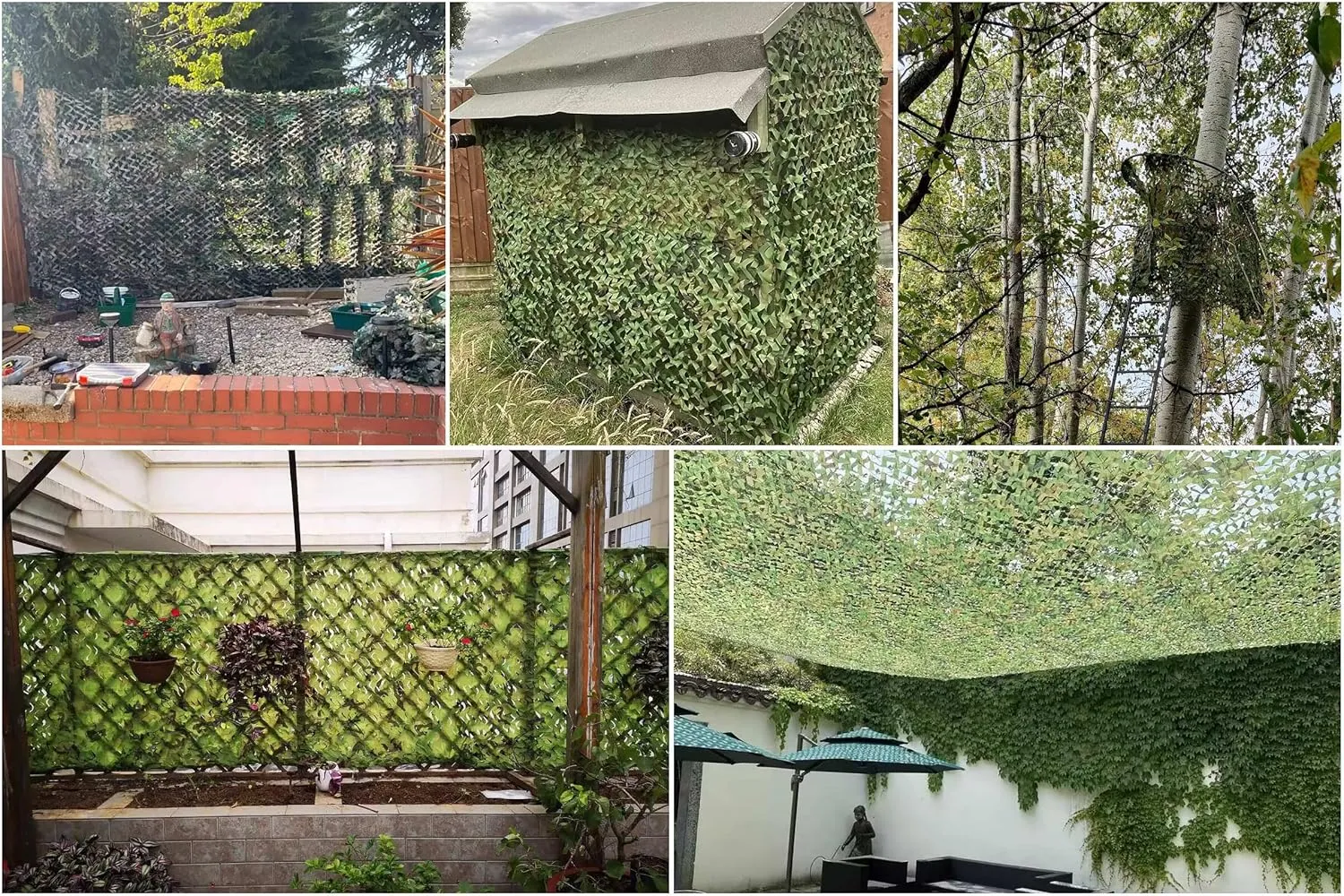 Camo Netting, Bulk Roll Camouflage Netting Woodland, Military Hunting Free Cutting for Hunting Blind Sunshade Shooting Theme Party Decoration