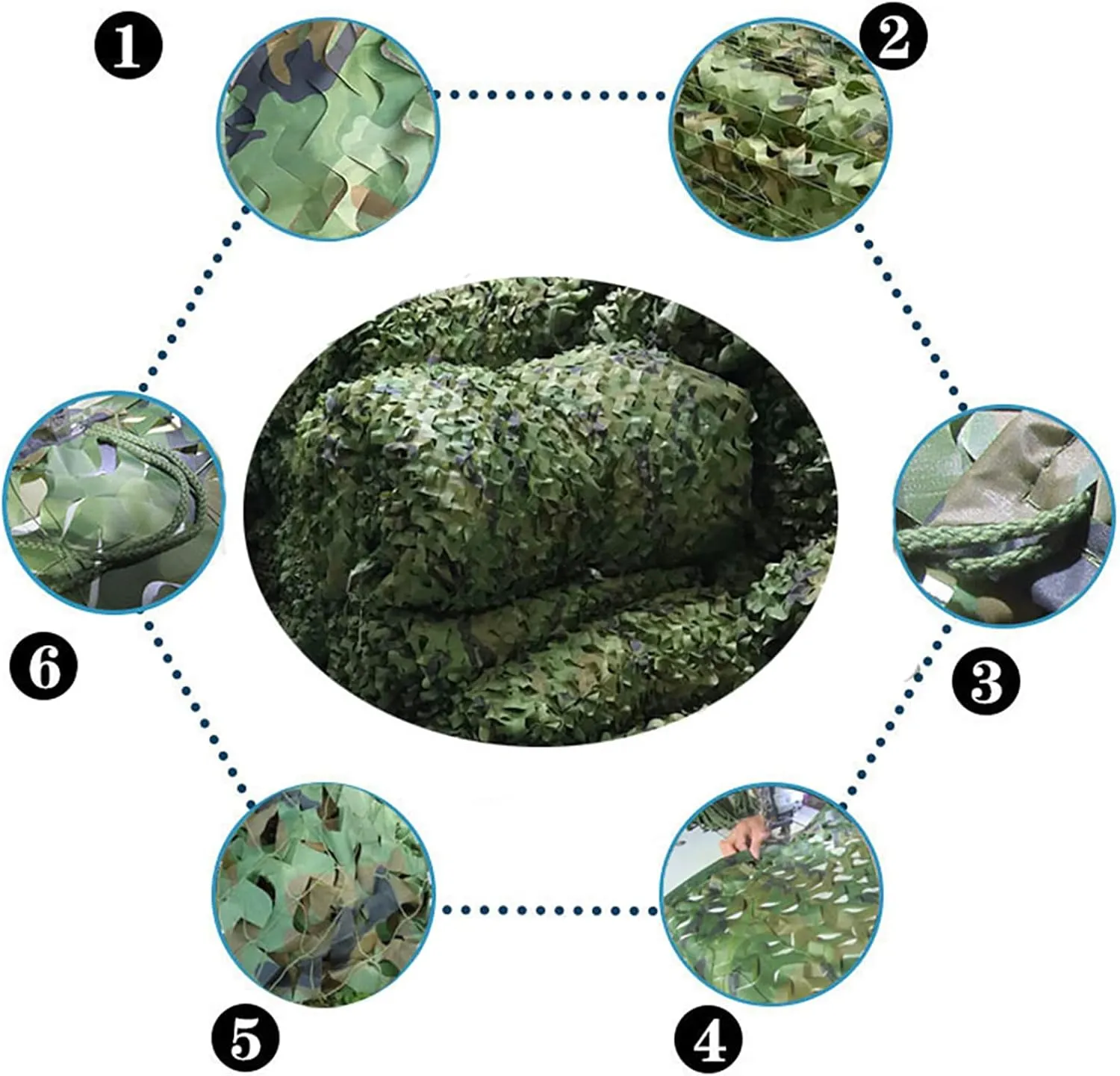 Camo Netting - Military Camouflage Netting UV Resistant Shade Sunscreen Nets Hunting Themed Party Decoration Sunscreen Nets