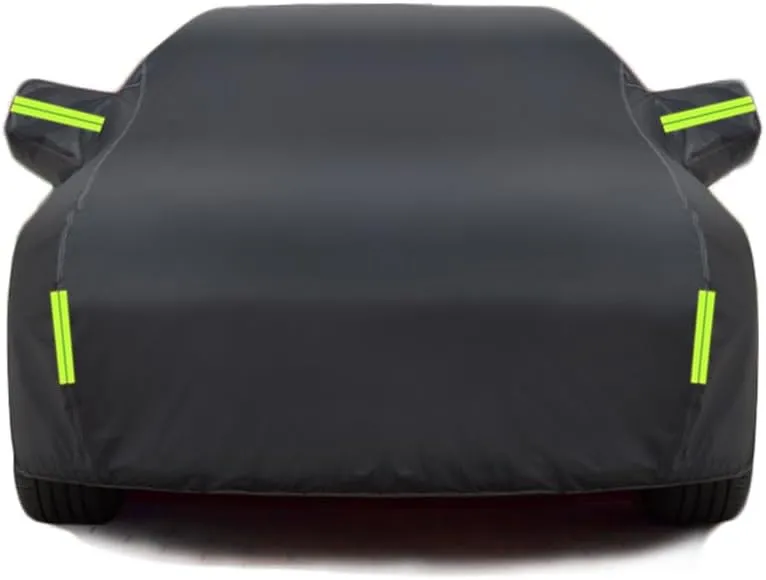 Car Cover for Nissan Micra K13 Visia First/Acenta/Tekna 2010-2017 Custom Waterproof All Weather Rain UV Dust Protection Outdoor with Zipper Door and Cotton Lining,A
