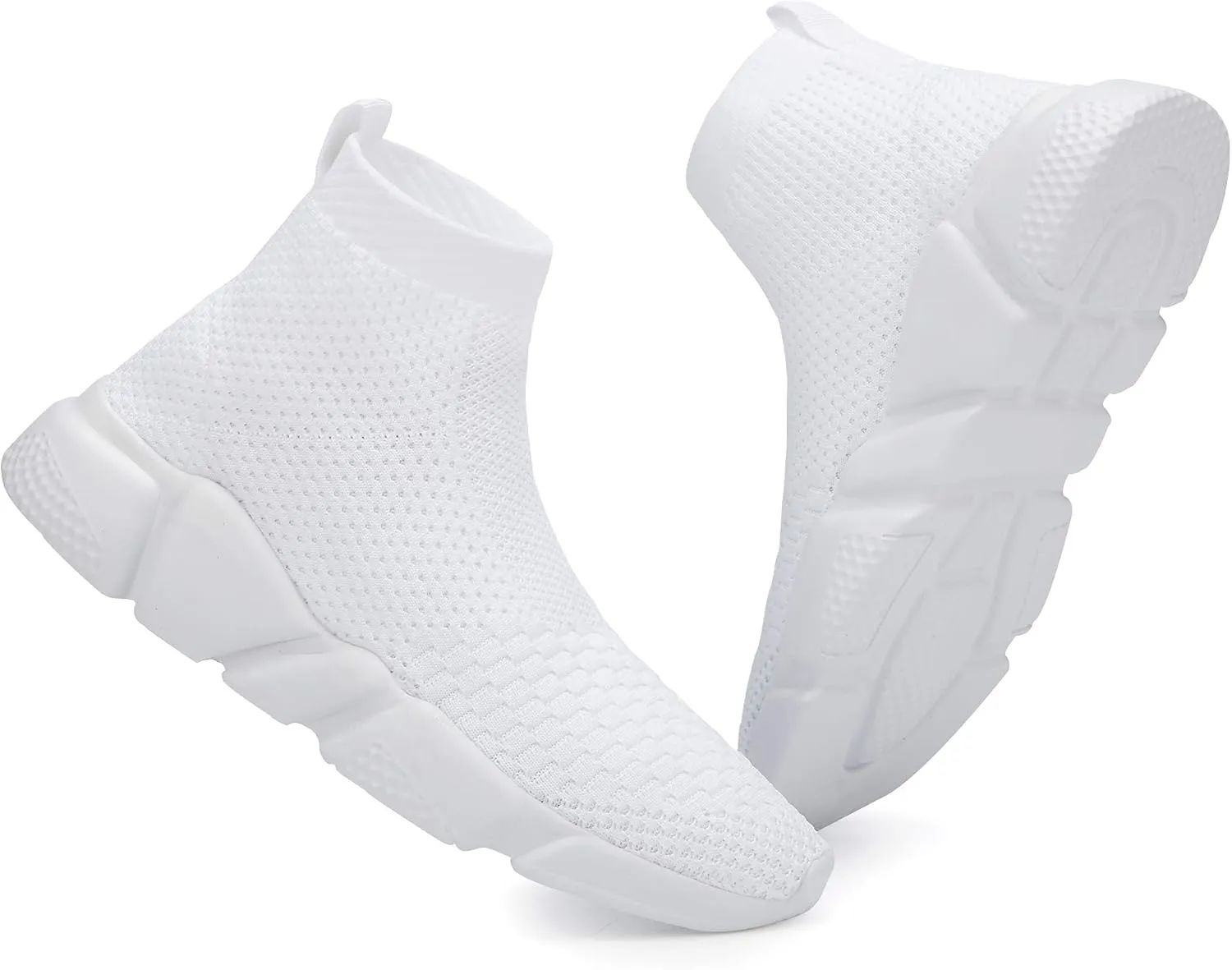 Casbeam Men's Running Knit Comfortable Lightweight Breathable Casual Sports Shoes Fashion Sneakers Slip-On Walking Shoes