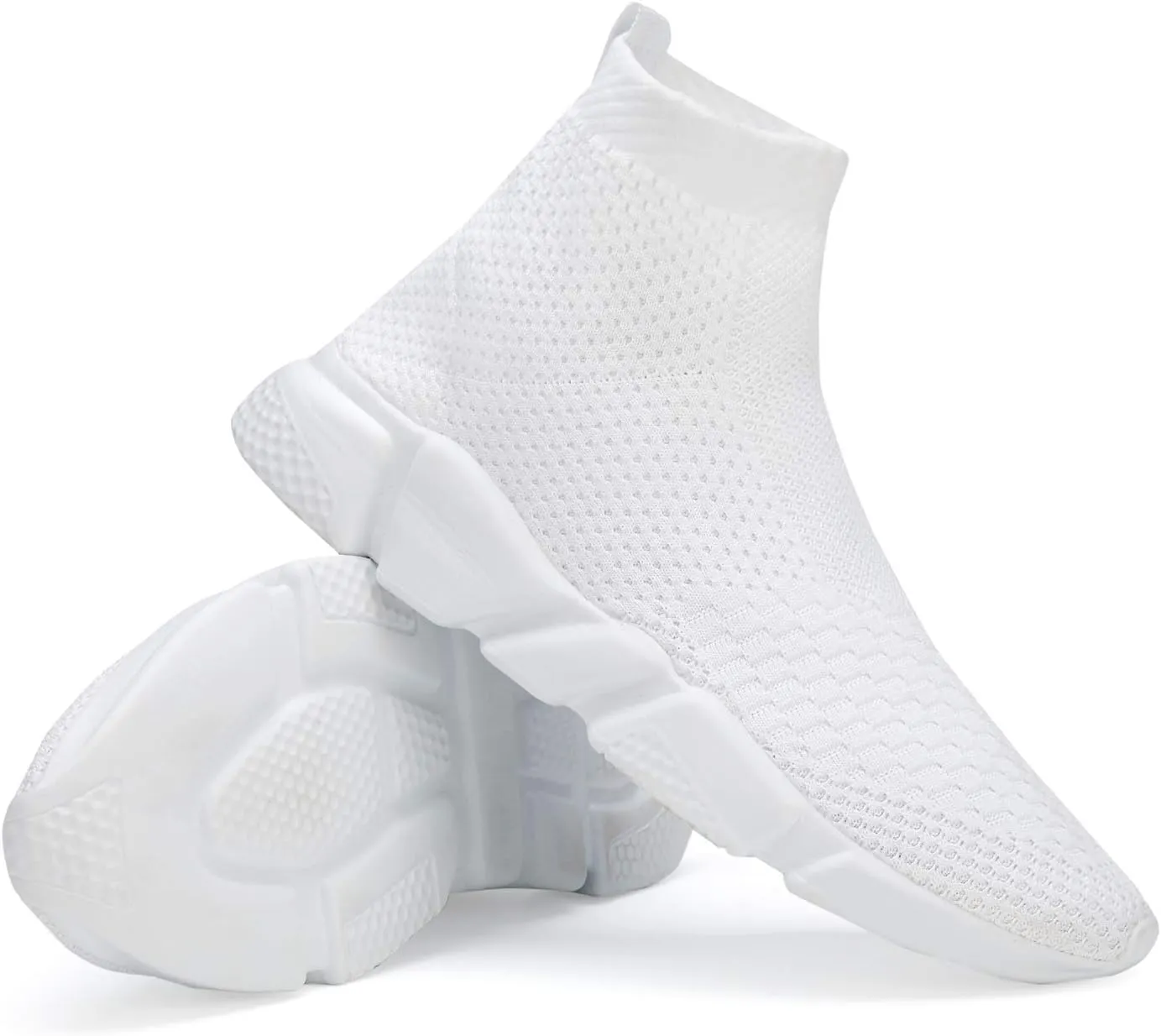 Casbeam Men's Running Knit Comfortable Lightweight Breathable Casual Sports Shoes Fashion Sneakers Slip-On Walking Shoes