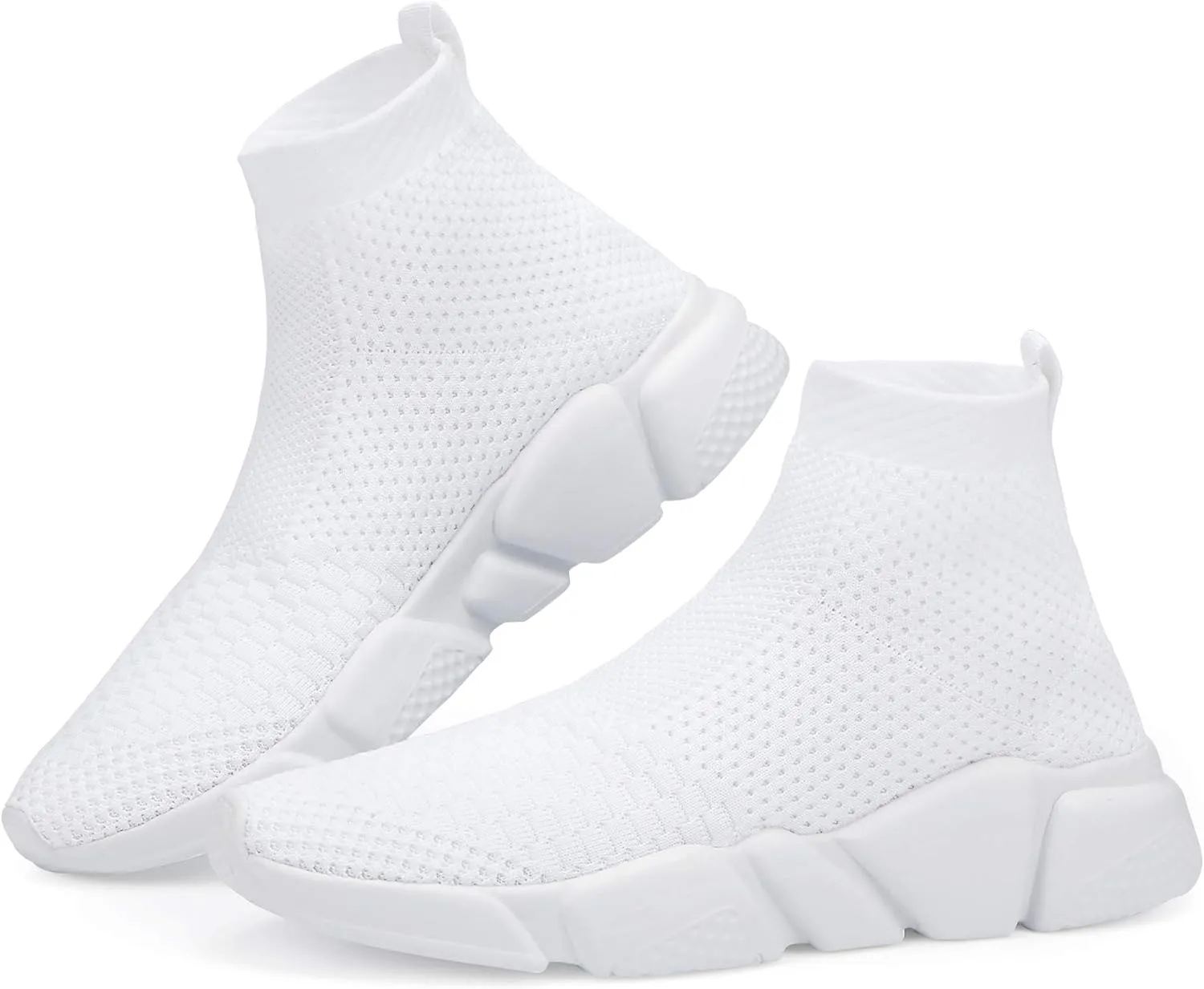 Casbeam Men's Running Knit Comfortable Lightweight Breathable Casual Sports Shoes Fashion Sneakers Slip-On Walking Shoes