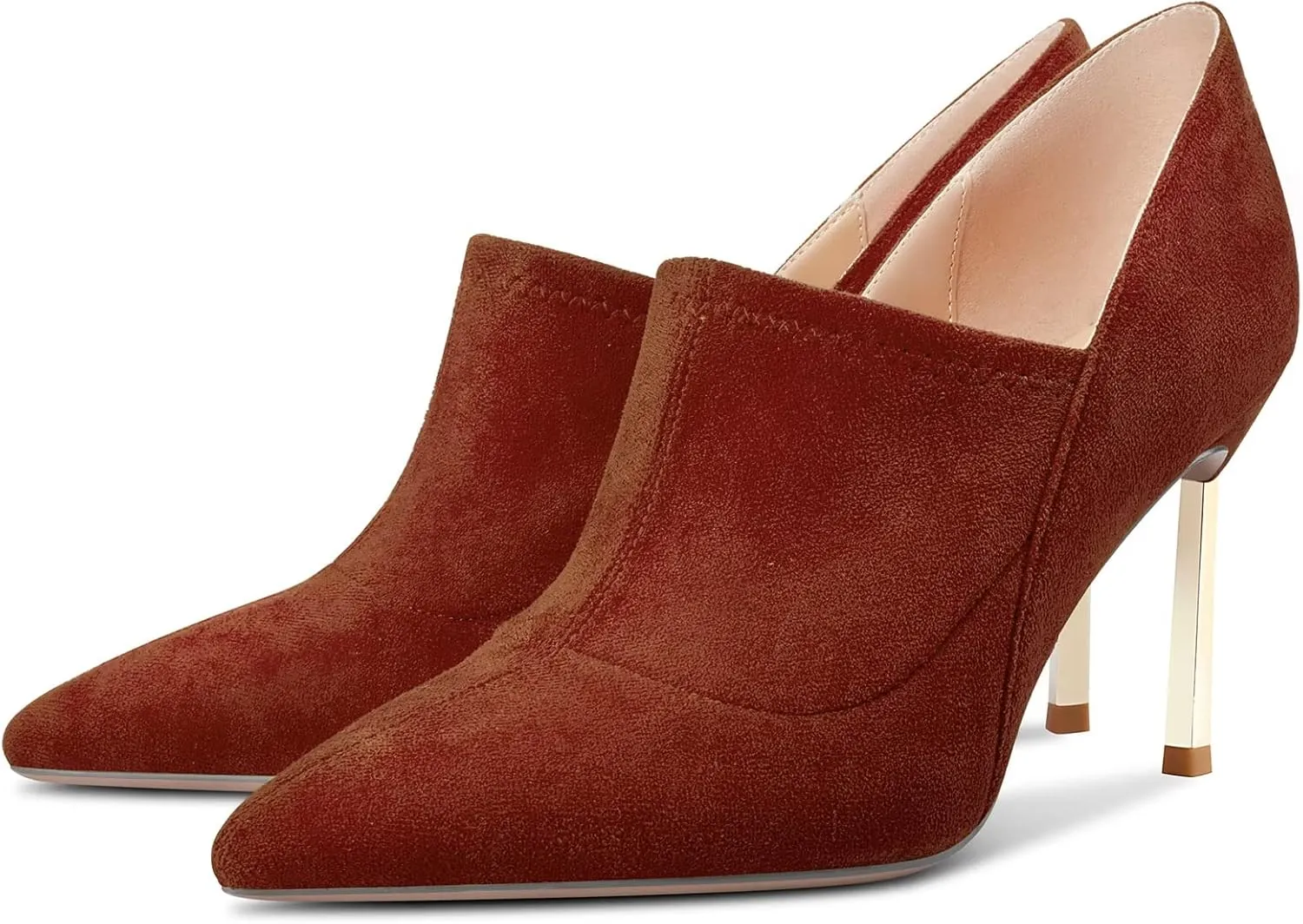 Castamere Women Stiletto High Heel Pointed Toe Slip-on Pumps Wedding Office 3.3 Inches Heels