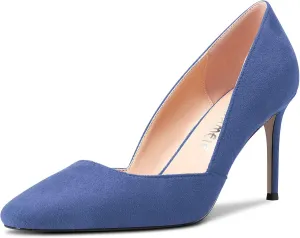 Castamere Women Stiletto High Heel Square Toe Slip-on Pumps Wedding Dress Classic 3.3 Inches Heels