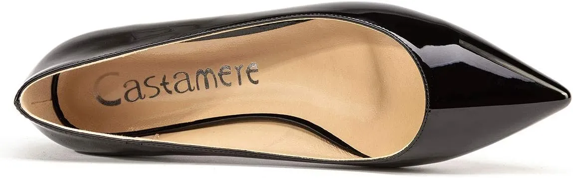 Castamere Women's Comfortable Ballet Slip-on Flats Pointed Toe Elegant Pumps with Low Heels