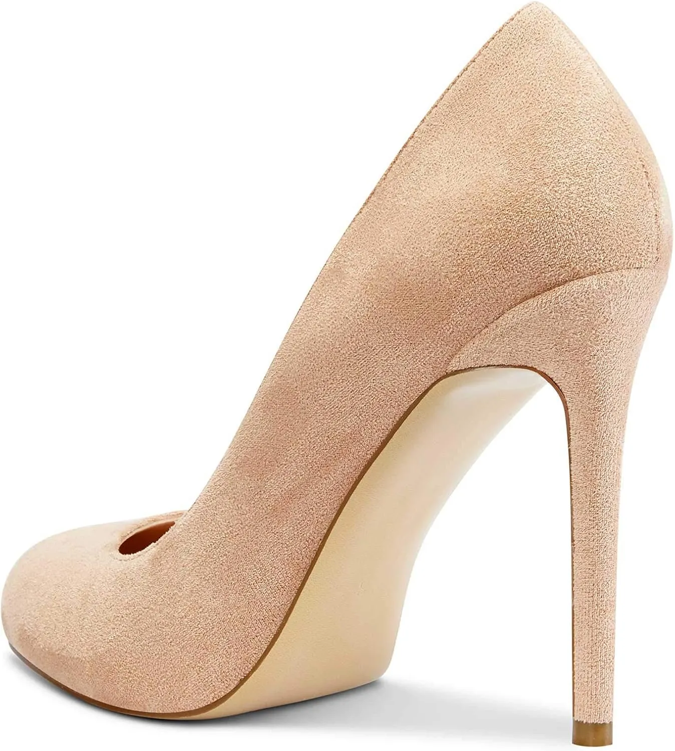 Castamere Womens Round Toe High Heels Pumps Slip On Stilettos 10CM Heel