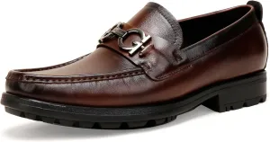 Casual Dress Shoes for Men, Premium Formal Buckle Dress Loafers Business Slip-on Penny Loafer for Mens
