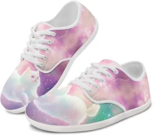 chaqlin Womens Fitness Shoes Non Slip Cat Pattern Low Top Athletic Sneaker Casual Flat Walking Running Tennis Shoe