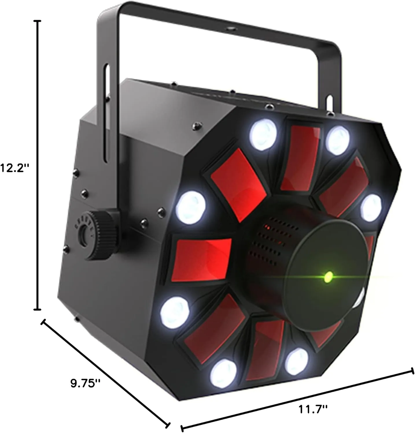 Chauvet DJ Swarm 5 FX ILS 3-in-1 Derby/Strobe Effect LED Light Bundle with 2 DMX Cables and Austin Bazaar Polishing Cloth