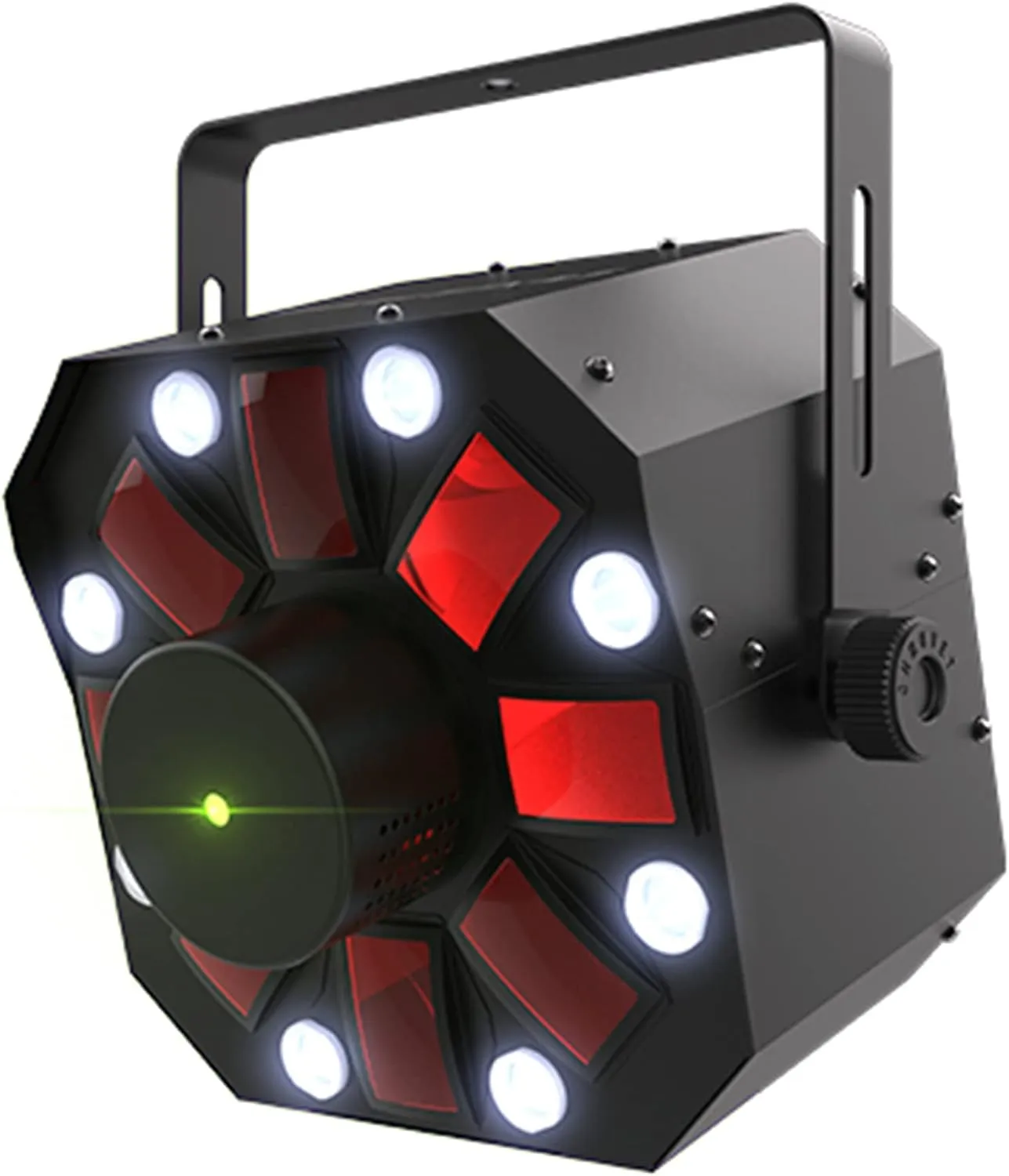 Chauvet DJ Swarm 5 FX ILS 3-in-1 Derby/Strobe Effect LED Light Bundle with 2 DMX Cables and Austin Bazaar Polishing Cloth