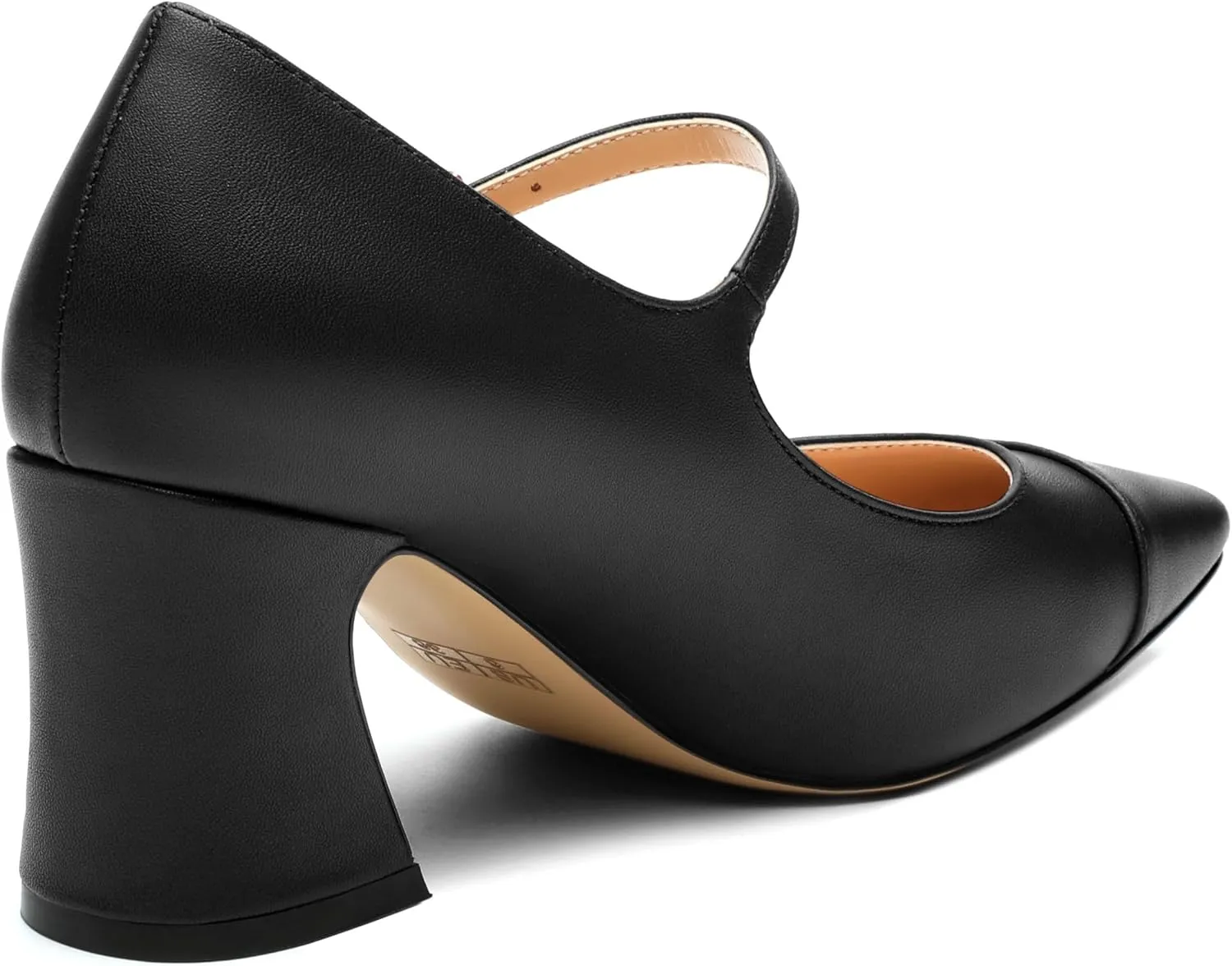 Chunky Block Heels for Women Square Patent Mary Jane Closed Toe Slip On Pumps Party Dress Wedding Shoes 2.5Inch