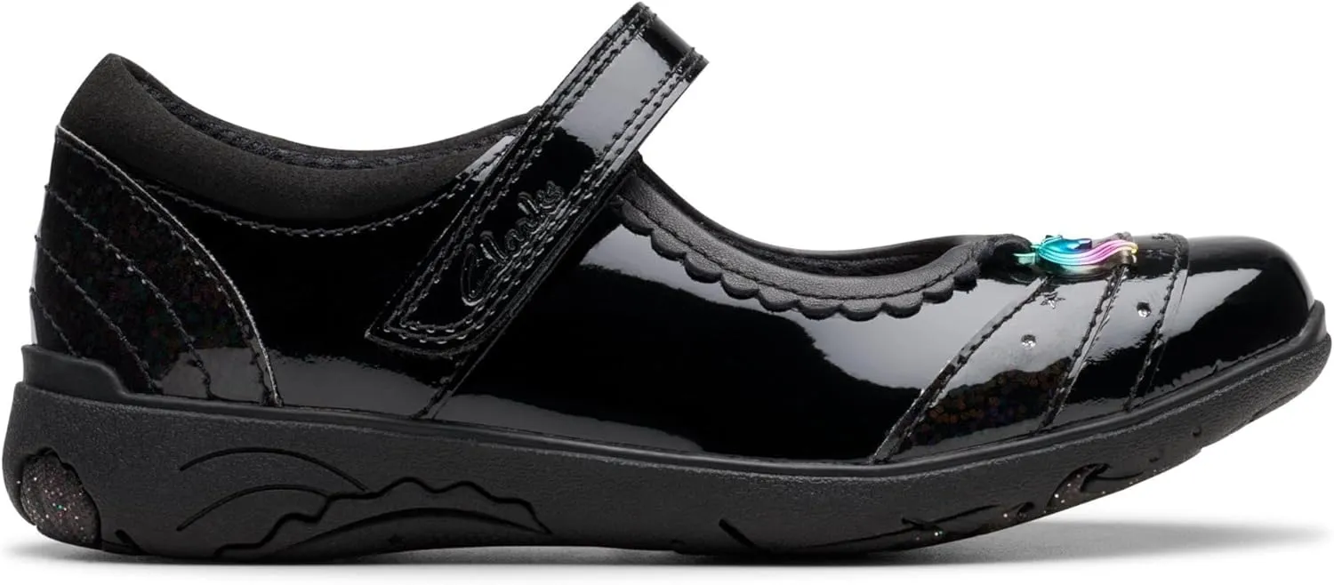 Clarks Girl's Derby Oxford Flat