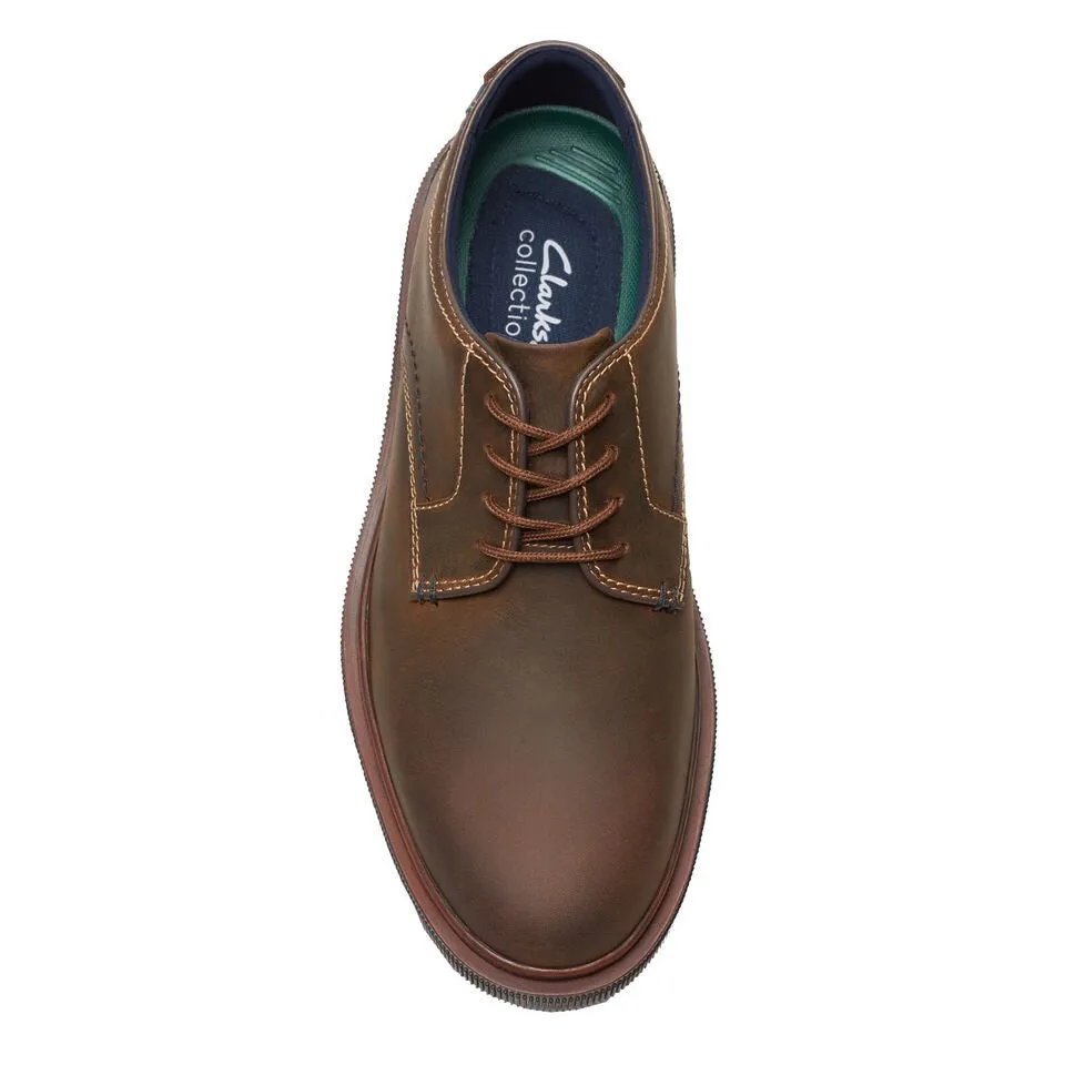 Clarks Men's Burchill Derby Beeswax Leather