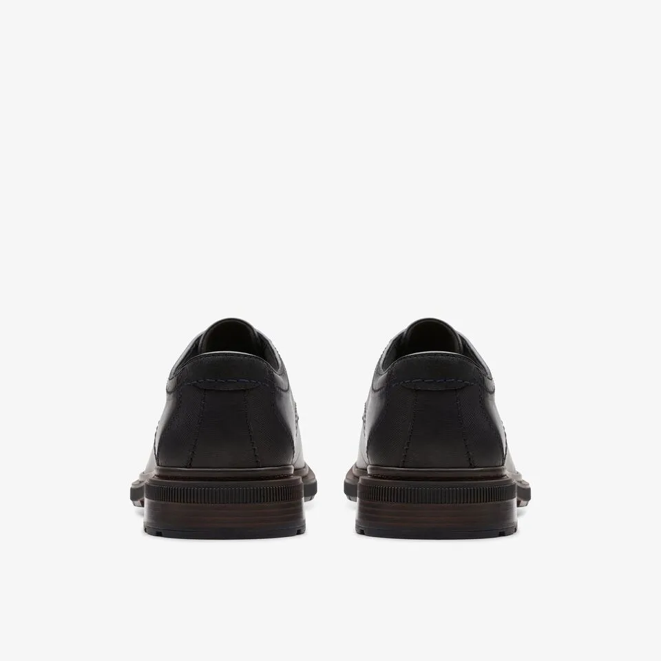 Clarks Men's Burchill Derby Black Leather