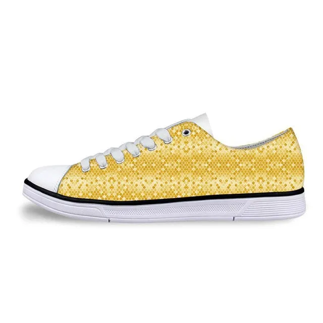 Classic Low Style Canvas Shoes for Women-Moroccan Casual