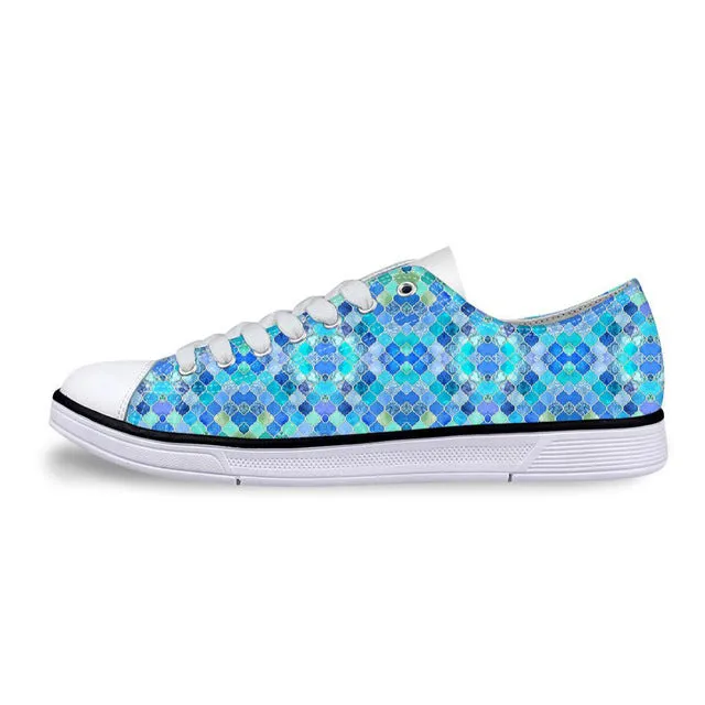 Classic Low Style Canvas Shoes for Women-Moroccan Casual