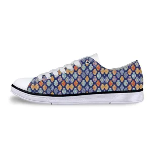 Classic Low Style Canvas Shoes for Women-Moroccan Casual