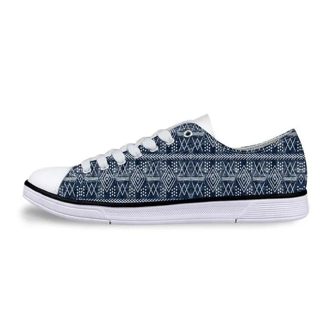 Classic Low Style Canvas Shoes for Women-Moroccan Casual