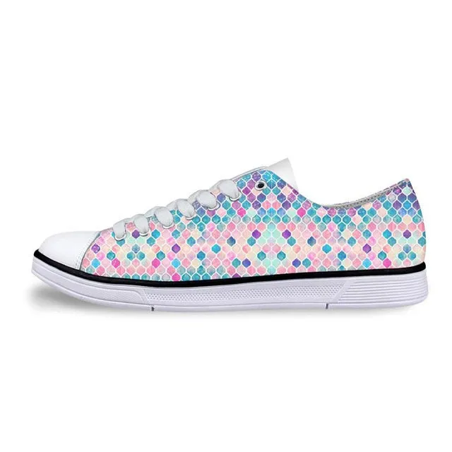 Classic Low Style Canvas Shoes for Women-Moroccan Casual
