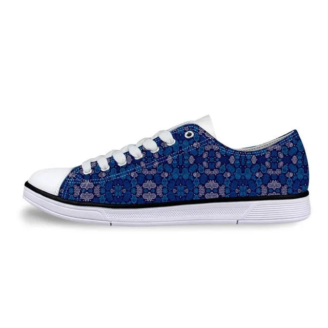 Classic Low Style Canvas Shoes for Women-Moroccan Casual