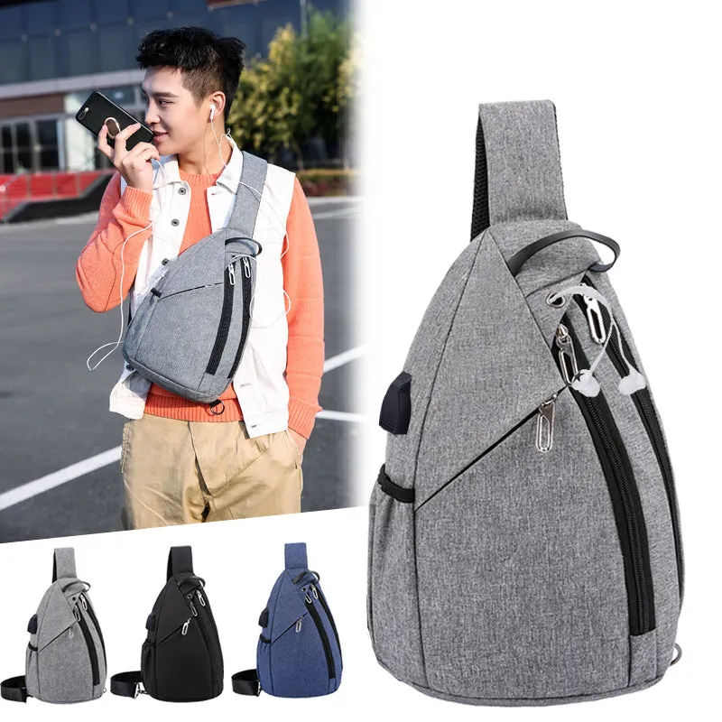 Classic Men's Durable Pretty Large Capacity Men's Chest Bags
