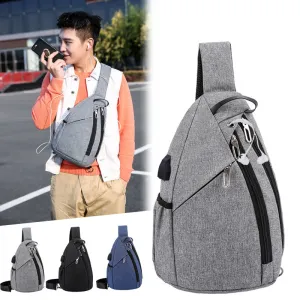 Classic Men's Durable Pretty Large Capacity Men's Chest Bags