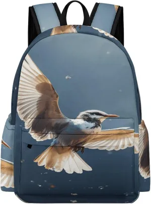 Classical Travel Backpack,Bird Migration Print Personal Item Backpack,Spacious And Durable Backpacks for Work And Travel