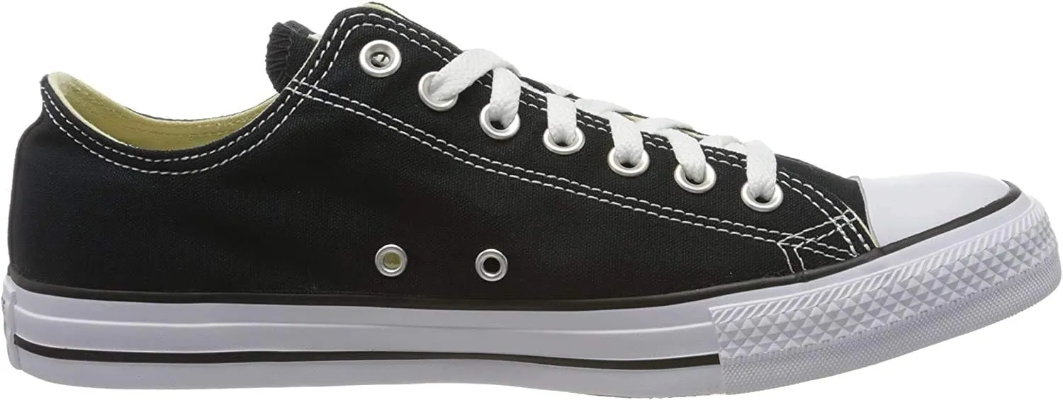 Converse Unisex Chuck Taylor All Star Low Top Sneaker Black Monochrome 12.5 Women/10.5 Men