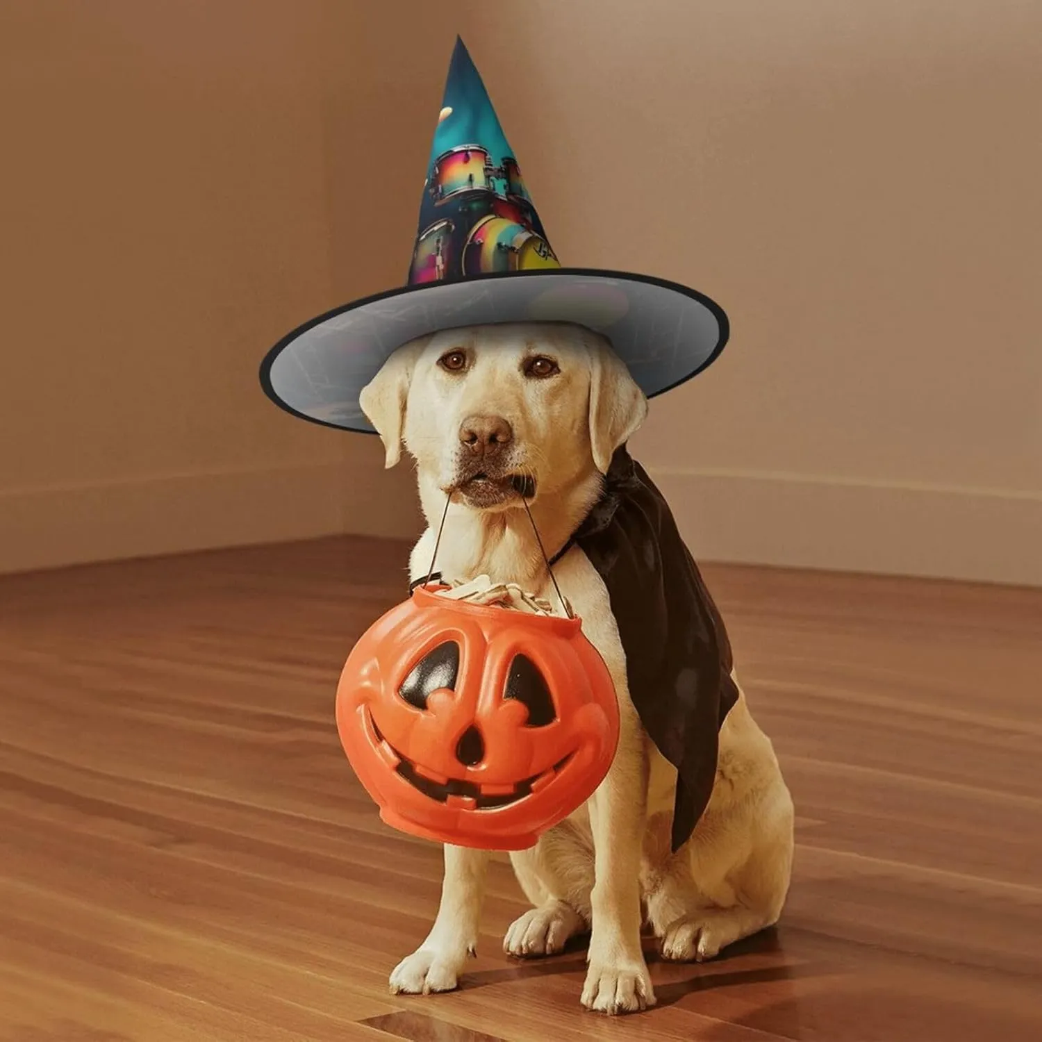Cool Drums Set Trendy Halloween Witch Hat For Women - Ultimate Party Hat For Best Halloween Costume Ensemble