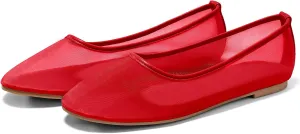 Coutgo Womens Mesh Ballet Flats Slip on Ballerina Flats Comfortable Casual Work Dress Shoes