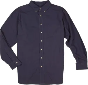 Cremieux Men's Big & Tall Full-Fit Easy-Care Long Sleeve Oxford Shirt with Pocket (Dusty Navy 261, XX-Large Tall, 2XT)