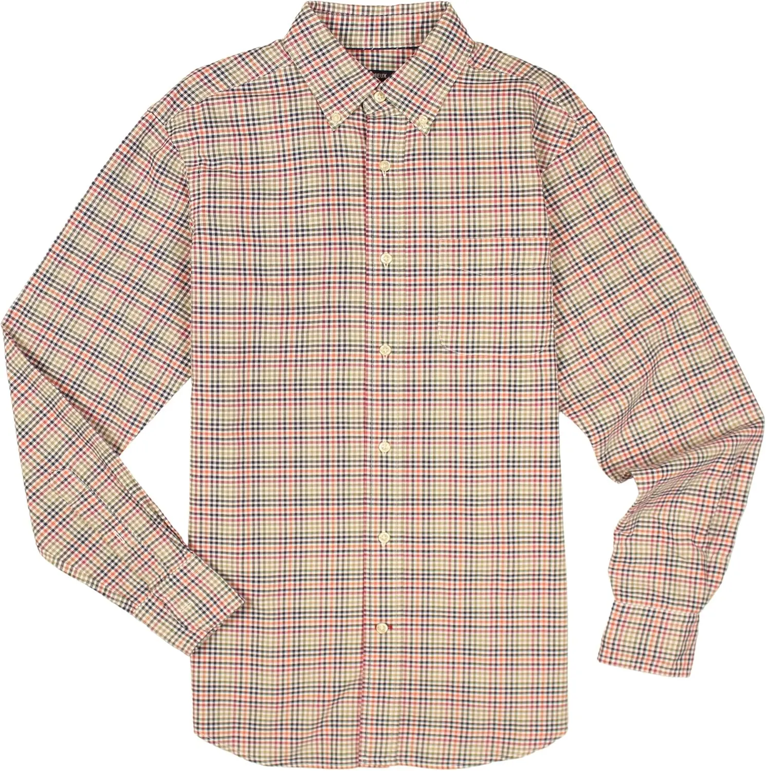 Cremieux Men's Easy-Care Long Sleeve Oxford Shirt with Pocket, Regular Sizes
