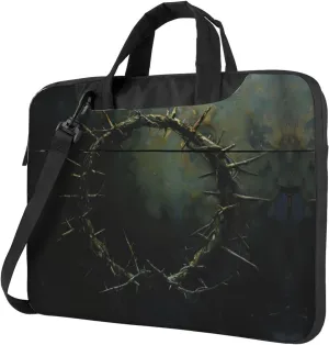 Crown of thorns Print Trendy Oxford Cloth Laptop Bag - Versatile Laptop Case,Messenger Bag, Shoulder Bag